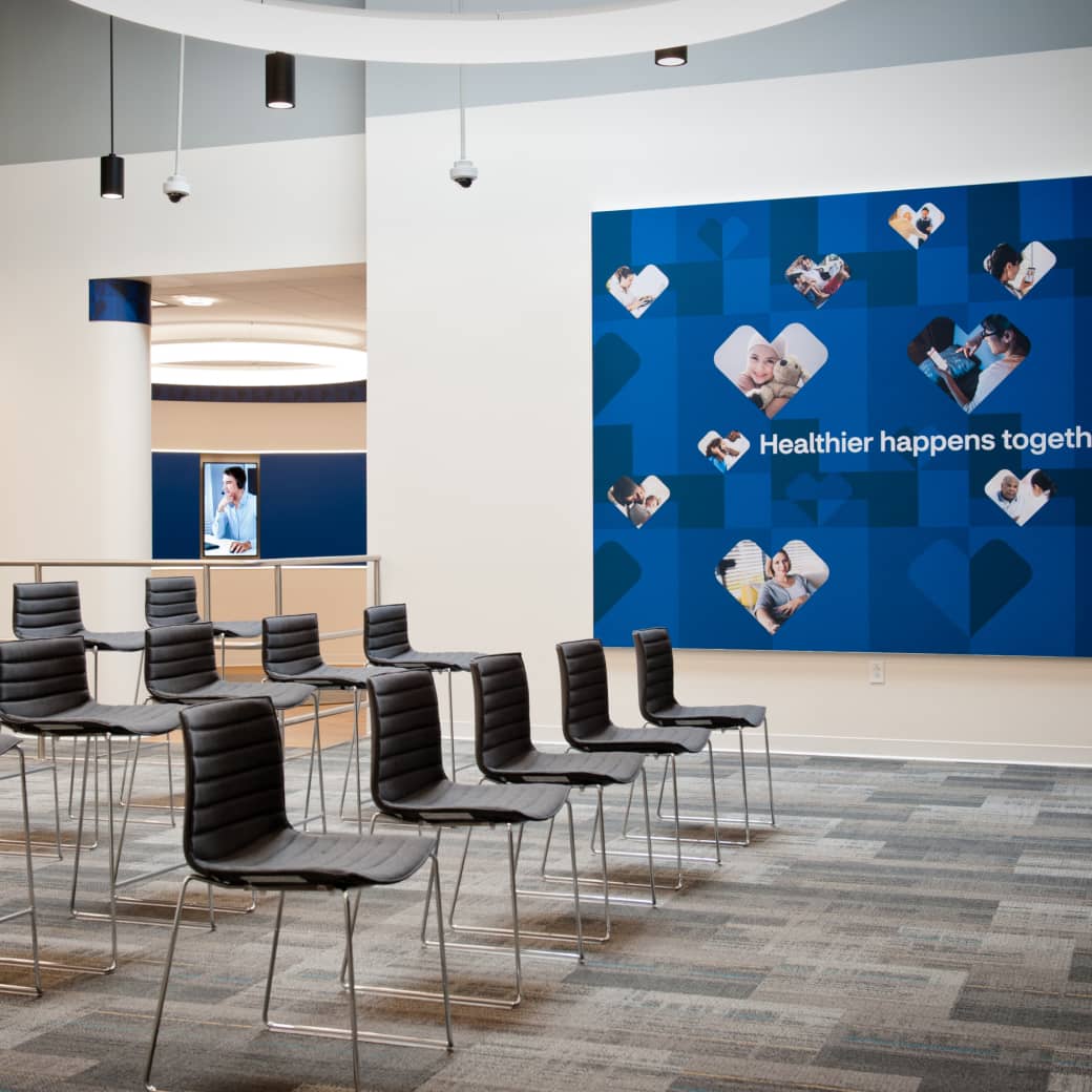 A meeting room in the Cell and Gene Therapy Experience Center in Fairfield, NJ