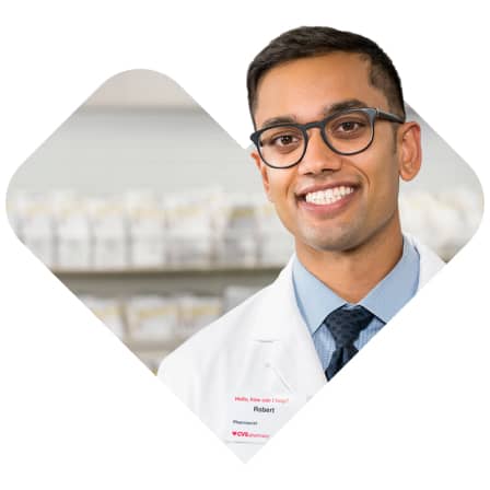 A CVS pharmacist smiling